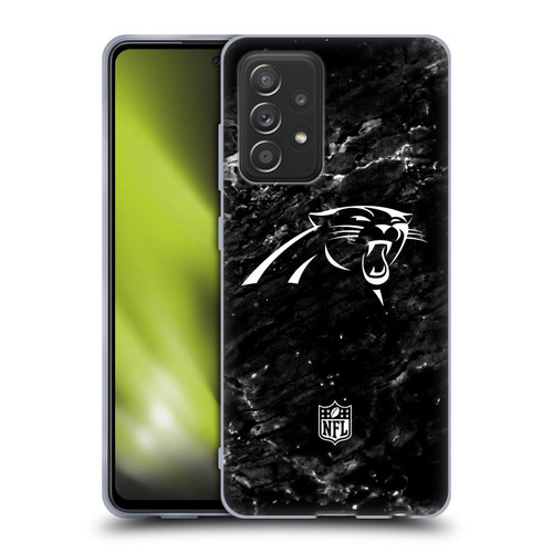 NFL Carolina Panthers Artwork Marble Soft Gel Case for Samsung Galaxy A52 / A52s / 5G (2021)