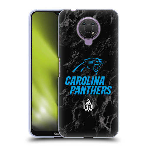 NFL Carolina Panthers Graphics Coloured Marble Soft Gel Case for Nokia G10