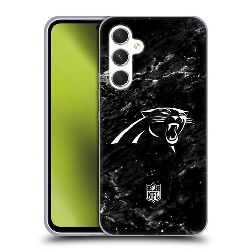 NFL Carolina Panthers Artwork Marble Soft Gel Case for Samsung Galaxy A54 5G