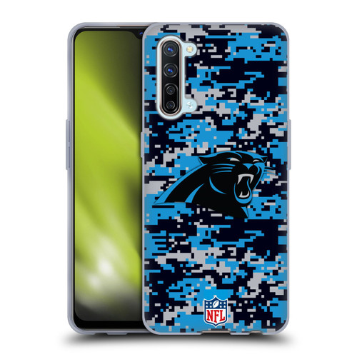 NFL Carolina Panthers Graphics Digital Camouflage Soft Gel Case for OPPO Find X2 Lite 5G