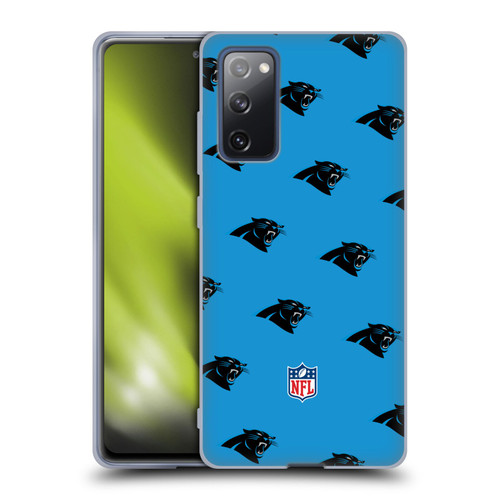 NFL Carolina Panthers Artwork Patterns Soft Gel Case for Samsung Galaxy S20 FE / 5G