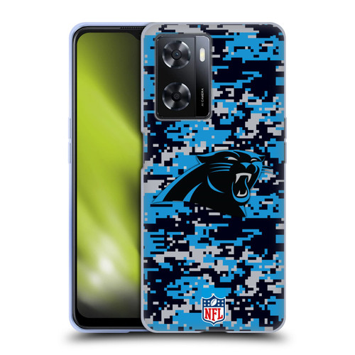 NFL Carolina Panthers Graphics Digital Camouflage Soft Gel Case for OPPO A57s