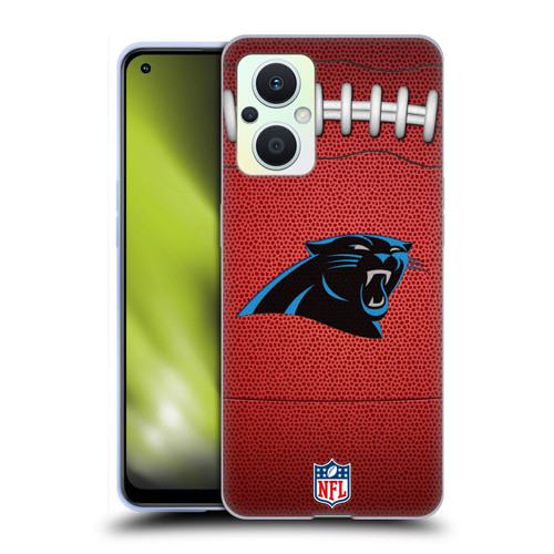 NFL Carolina Panthers Graphics Football Soft Gel Case for OPPO Reno8 Lite