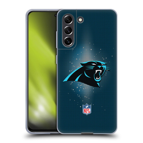 NFL Carolina Panthers Artwork LED Soft Gel Case for Samsung Galaxy S21 FE 5G
