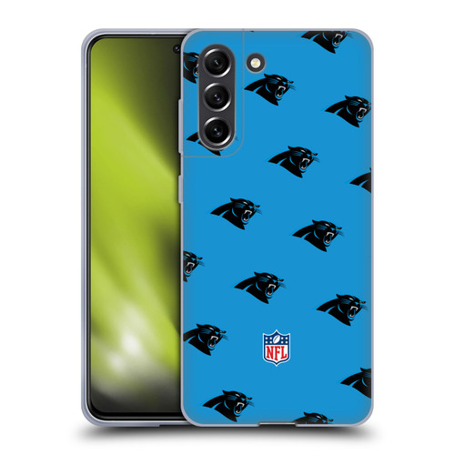 NFL Carolina Panthers Artwork Patterns Soft Gel Case for Samsung Galaxy S21 FE 5G