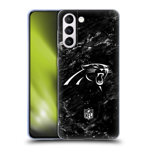NFL Carolina Panthers Artwork Marble Soft Gel Case for Samsung Galaxy S21+ 5G