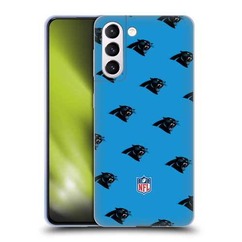 NFL Carolina Panthers Artwork Patterns Soft Gel Case for Samsung Galaxy S21+ 5G