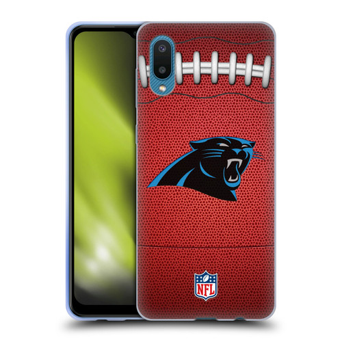 NFL Carolina Panthers Graphics Football Soft Gel Case for Samsung Galaxy A02/M02 (2021)