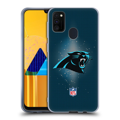 NFL Carolina Panthers Artwork LED Soft Gel Case for Samsung Galaxy M30s (2019)/M21 (2020)