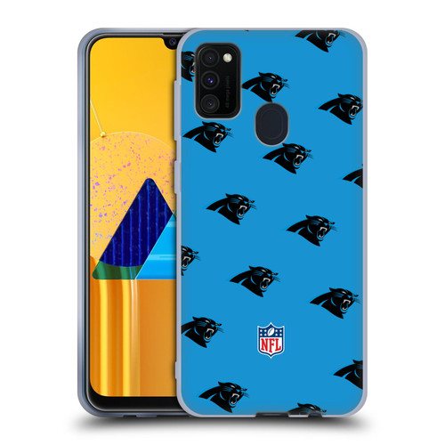 NFL Carolina Panthers Artwork Patterns Soft Gel Case for Samsung Galaxy M30s (2019)/M21 (2020)