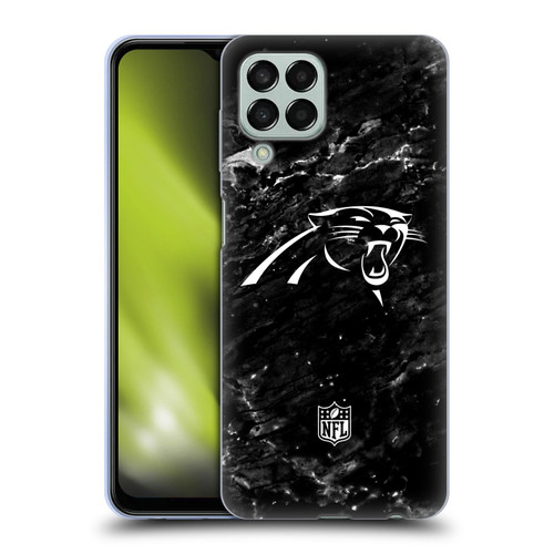 NFL Carolina Panthers Artwork Marble Soft Gel Case for Samsung Galaxy M33 (2022)