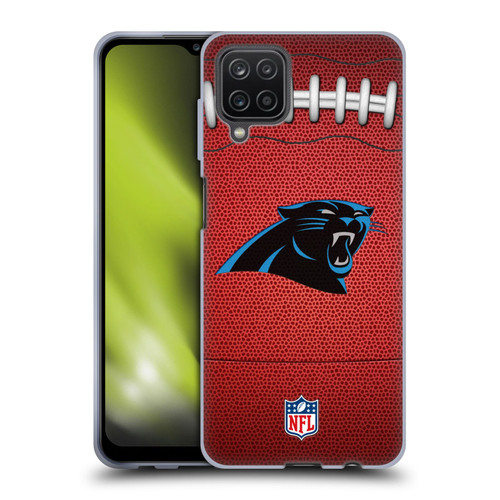 NFL Carolina Panthers Graphics Football Soft Gel Case for Samsung Galaxy A12 (2020)