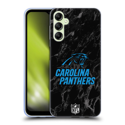 NFL Carolina Panthers Graphics Coloured Marble Soft Gel Case for Samsung Galaxy A14 5G