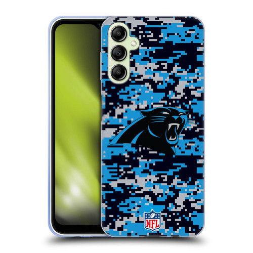 NFL Carolina Panthers Graphics Digital Camouflage Soft Gel Case for Samsung Galaxy A14 5G