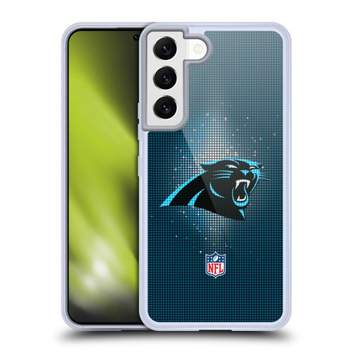 NFL Carolina Panthers Artwork LED Soft Gel Case for Samsung Galaxy S22 5G