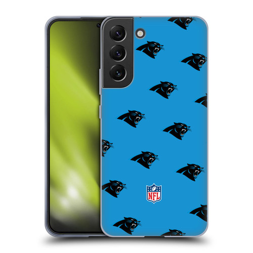 NFL Carolina Panthers Artwork Patterns Soft Gel Case for Samsung Galaxy S22+ 5G
