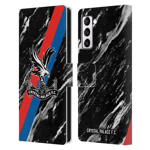 Crystal Palace FC Crest Black Marble Leather Book Wallet Case Cover For Samsung Galaxy S21+ 5G