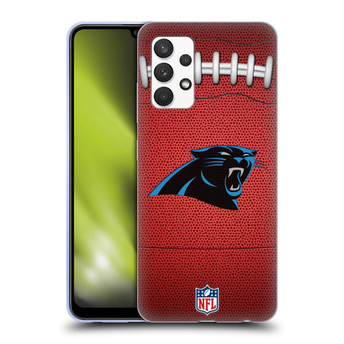 NFL Carolina Panthers Graphics Football Soft Gel Case for Samsung Galaxy A32 (2021)