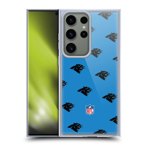 NFL Carolina Panthers Artwork Patterns Soft Gel Case for Samsung Galaxy S23 Ultra 5G