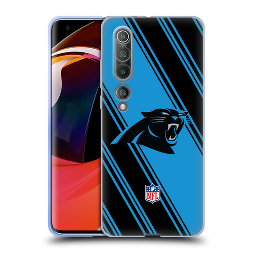 NFL Carolina Panthers Artwork Stripes Soft Gel Case for Xiaomi Mi 10 5G / Mi 10 Pro 5G