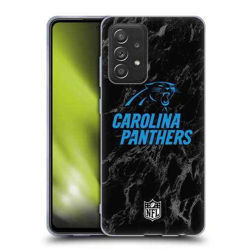 NFL Carolina Panthers Graphics Coloured Marble Soft Gel Case for Samsung Galaxy A52 / A52s / 5G (2021)