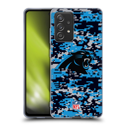 NFL Carolina Panthers Graphics Digital Camouflage Soft Gel Case for Samsung Galaxy A52 / A52s / 5G (2021)