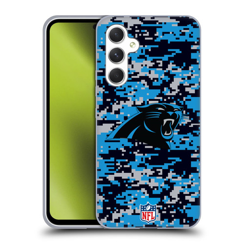 NFL Carolina Panthers Graphics Digital Camouflage Soft Gel Case for Samsung Galaxy A54 5G