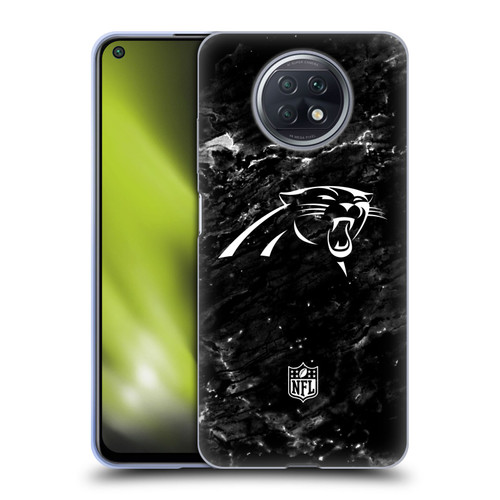NFL Carolina Panthers Artwork Marble Soft Gel Case for Xiaomi Redmi Note 9T 5G