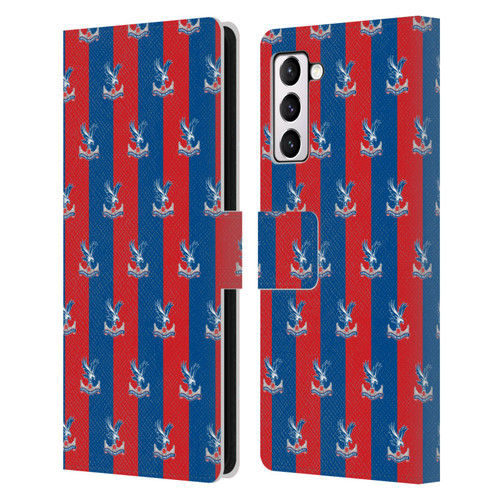 Crystal Palace FC Crest Pattern Leather Book Wallet Case Cover For Samsung Galaxy S21+ 5G