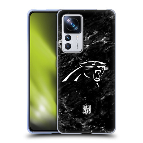 NFL Carolina Panthers Artwork Marble Soft Gel Case for Xiaomi 12T Pro
