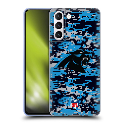 NFL Carolina Panthers Graphics Digital Camouflage Soft Gel Case for Samsung Galaxy S21 5G