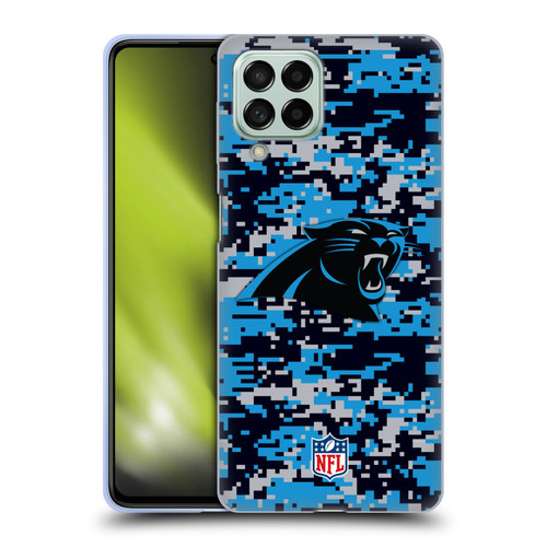 NFL Carolina Panthers Graphics Digital Camouflage Soft Gel Case for Samsung Galaxy M53 (2022)