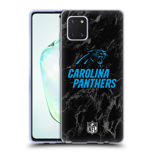 NFL Carolina Panthers Graphics Coloured Marble Soft Gel Case for Samsung Galaxy Note10 Lite