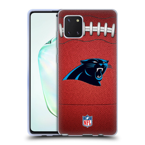 NFL Carolina Panthers Graphics Football Soft Gel Case for Samsung Galaxy Note10 Lite