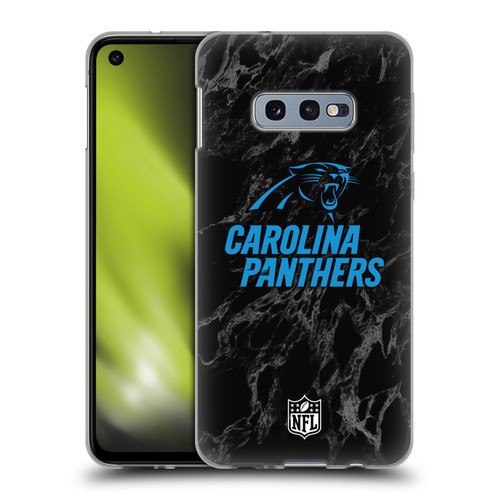 NFL Carolina Panthers Graphics Coloured Marble Soft Gel Case for Samsung Galaxy S10e