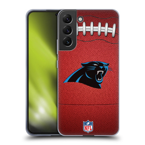 NFL Carolina Panthers Graphics Football Soft Gel Case for Samsung Galaxy S22+ 5G
