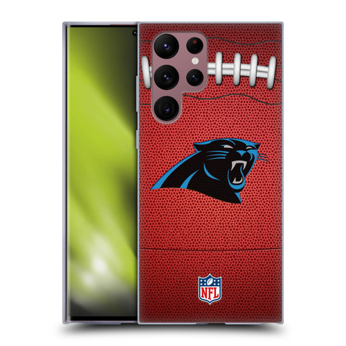 NFL Carolina Panthers Graphics Football Soft Gel Case for Samsung Galaxy S22 Ultra 5G