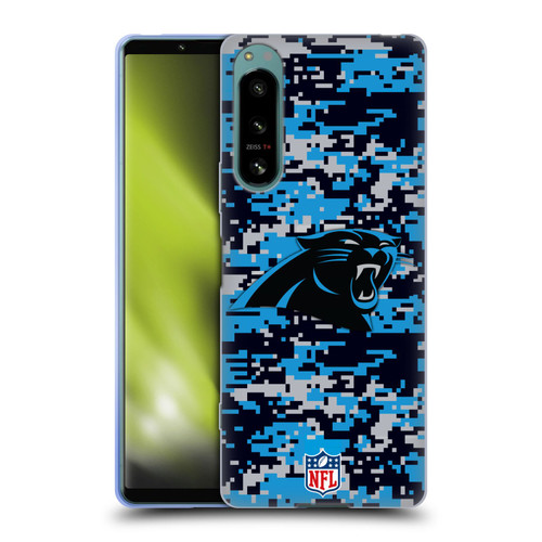 NFL Carolina Panthers Graphics Digital Camouflage Soft Gel Case for Sony Xperia 5 IV