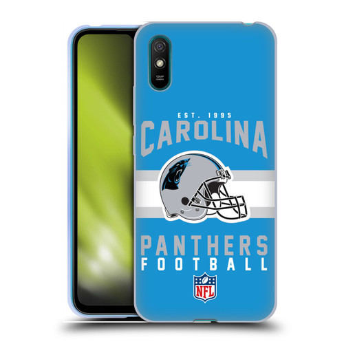 NFL Carolina Panthers Graphics Helmet Typography Soft Gel Case for Xiaomi Redmi 9A / Redmi 9AT