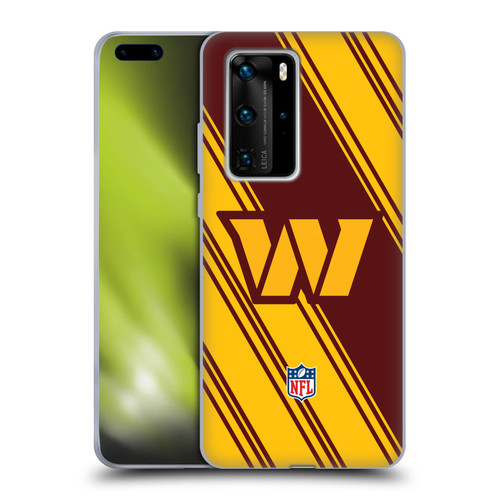 NFL Washington Football Team Artwork Stripes Soft Gel Case for Huawei P40 Pro / P40 Pro Plus 5G