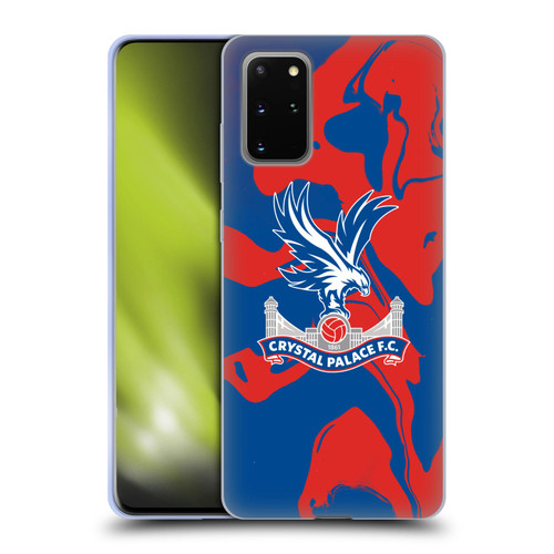 Crystal Palace FC Crest Red And Blue Marble Soft Gel Case for Samsung Galaxy S20+ / S20+ 5G