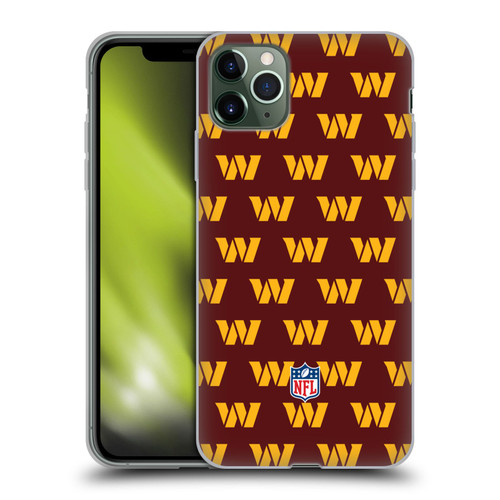 NFL Washington Football Team Artwork Patterns Soft Gel Case for Apple iPhone 11 Pro Max