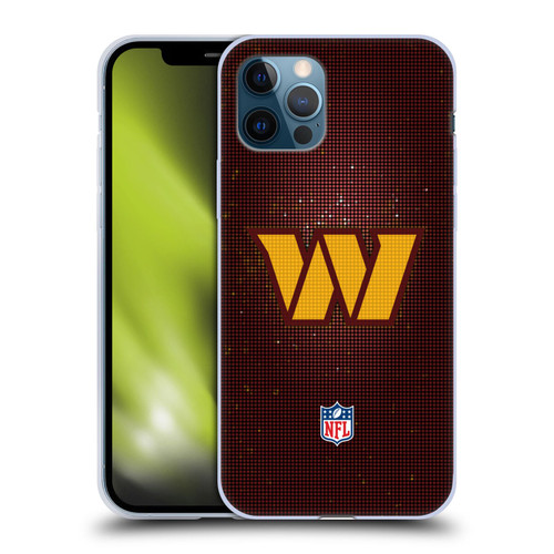 NFL Washington Football Team Artwork LED Soft Gel Case for Apple iPhone 12 / iPhone 12 Pro
