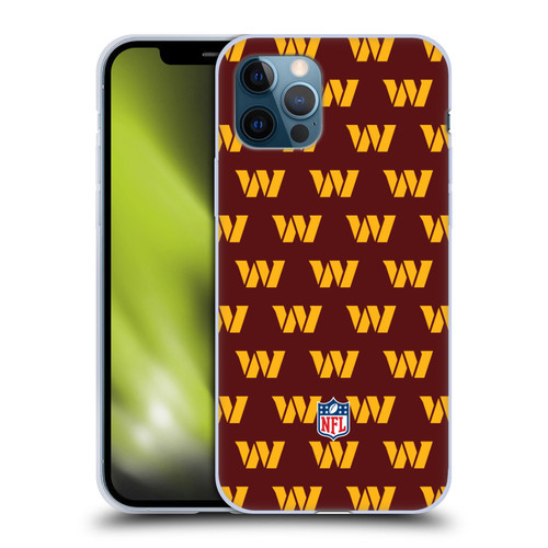 NFL Washington Football Team Artwork Patterns Soft Gel Case for Apple iPhone 12 / iPhone 12 Pro