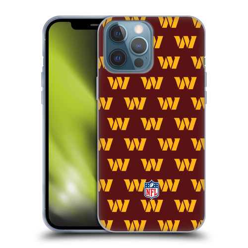 NFL Washington Football Team Artwork Patterns Soft Gel Case for Apple iPhone 13 Pro Max