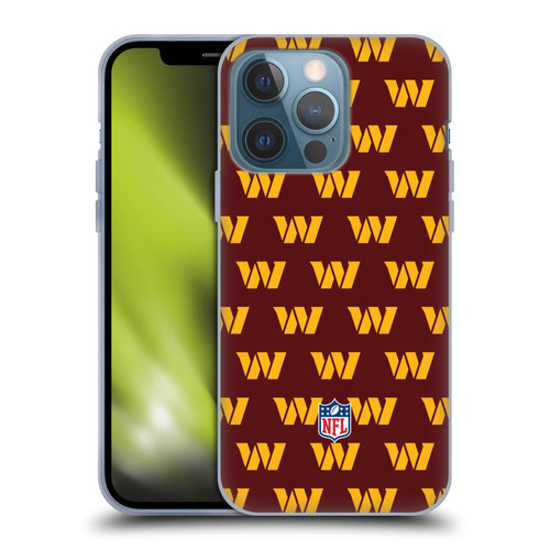 NFL Washington Football Team Artwork Patterns Soft Gel Case for Apple iPhone 13 Pro