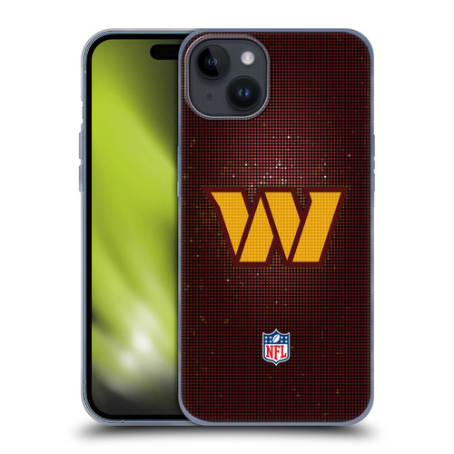 NFL Washington Football Team Artwork LED Soft Gel Case for Apple iPhone 15 Plus