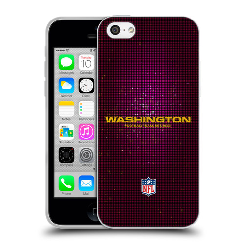 NFL Washington Football Team Artwork LED Soft Gel Case for Apple iPhone 5c