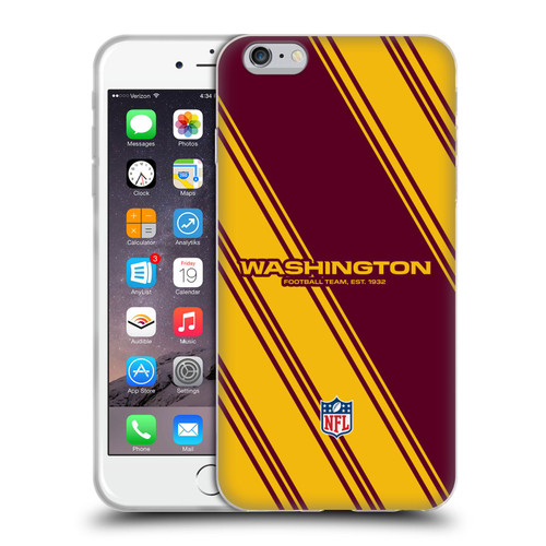 NFL Washington Football Team Artwork Stripes Soft Gel Case for Apple iPhone 6 Plus / iPhone 6s Plus
