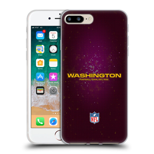 NFL Washington Football Team Artwork LED Soft Gel Case for Apple iPhone 7 Plus / iPhone 8 Plus